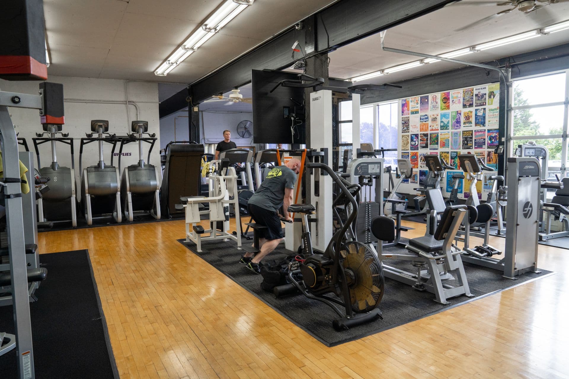 Cardio equipment area at Iron Works Gym